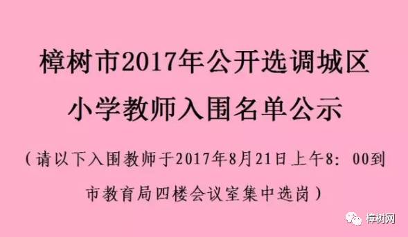 江西樟树最新职位公告