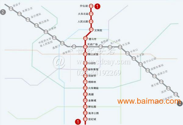 成都地铁线路图 全新版