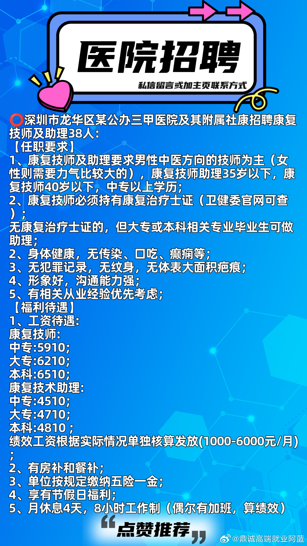 公立医院最新招聘资讯